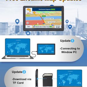 N700 GPS Navigator for Car Truck RV 2025,Truck GPS Commercial Drivers,Trucker GPS for semi Truck,Free Lifetime Maps Updates,7 inch Touchscreen,Custom Truck Routing,Driver Alerts