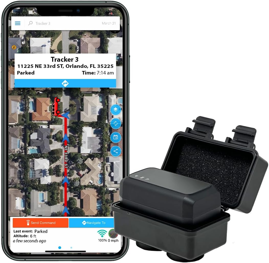 Optimus 3.0 GPS Tracker – Over 1 Month Battery – with Heavy Duty Waterproof Case and Powerful Magnets for Vehicles and Assets